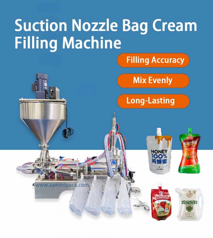 M&aacute;quina industrial semiautom&aacute;tica de llenado de jugo para alimentos l&iacute;quidos 0