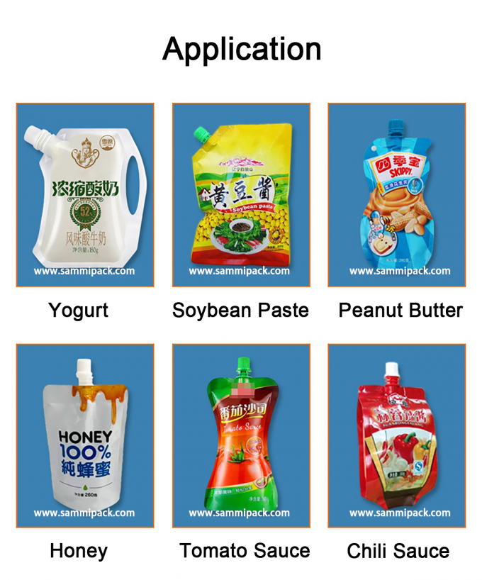 M&aacute;quina industrial semiautom&aacute;tica de llenado de jugo para alimentos l&iacute;quidos 3