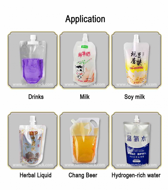 식품 및 음료용 반자동 스파우트 파우치 전기 디지털 충전기 1