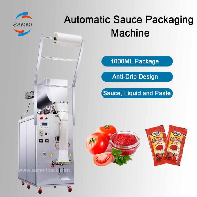 Multi-Functional Automatic Pouch Tomato Paste Liquid Ketchup Paste Sachet Packaging Machine Automatic 0