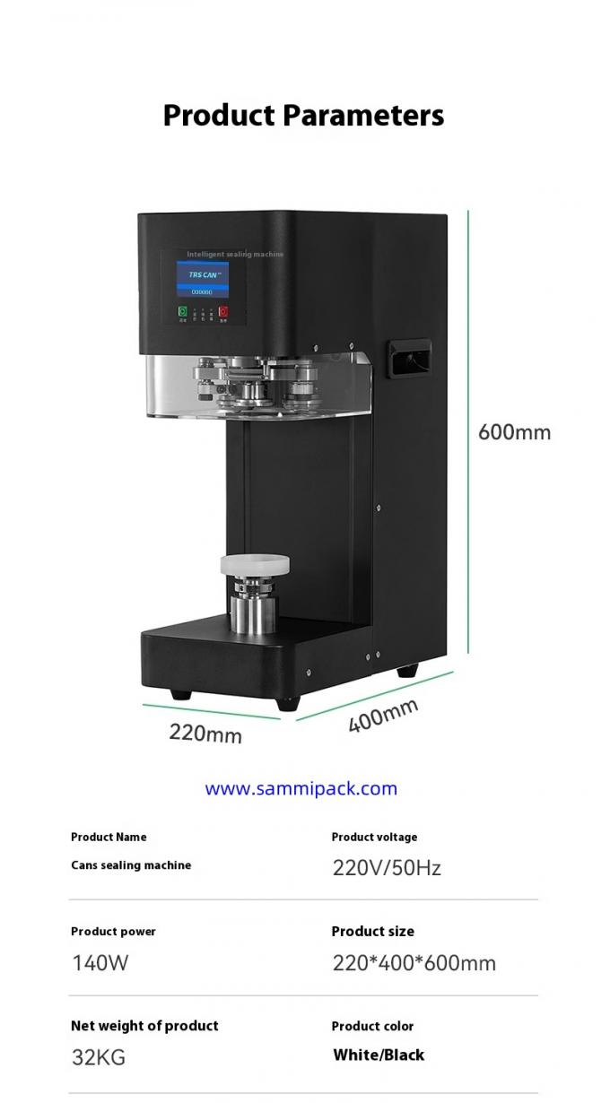Bubble Tea Can Sealing Machine Automatic PET / Soda Can Seamer For Milk Tea Shops Juice Coffee Packaging Semi-automatic Grade 3