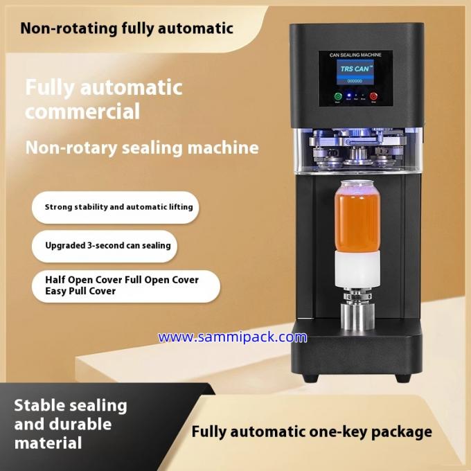 Bubble Tea Can Sealing Machine Automatic PET / Soda Can Seamer For Milk Tea Shops Juice Coffee Packaging Semi-automatic Grade 0
