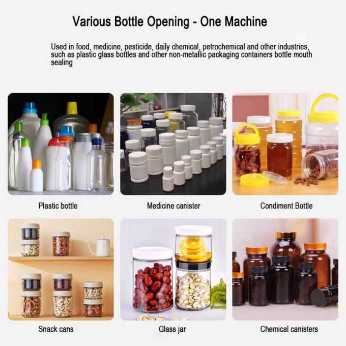 Automatic Continuous Plastic Bottle Heat Sealing Electromagnetic Induction Aluminum Foil Sealing Machines 6
