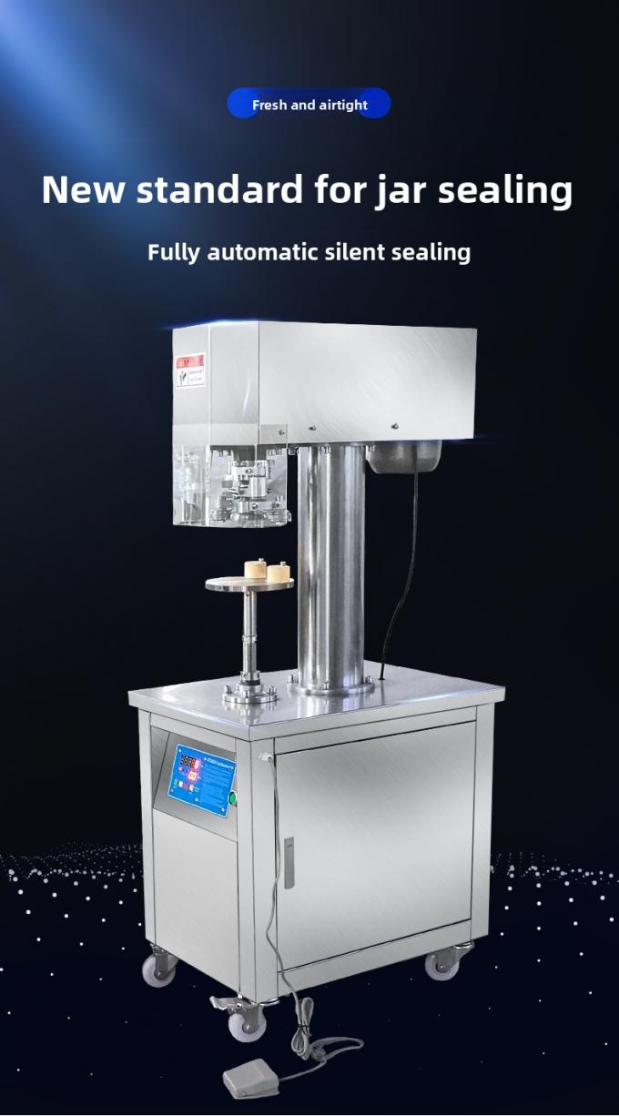 Vertical Tin Can Sealer Commercial Semi-Automatic Can Sealing Machine for Plastic can aluminium can 0