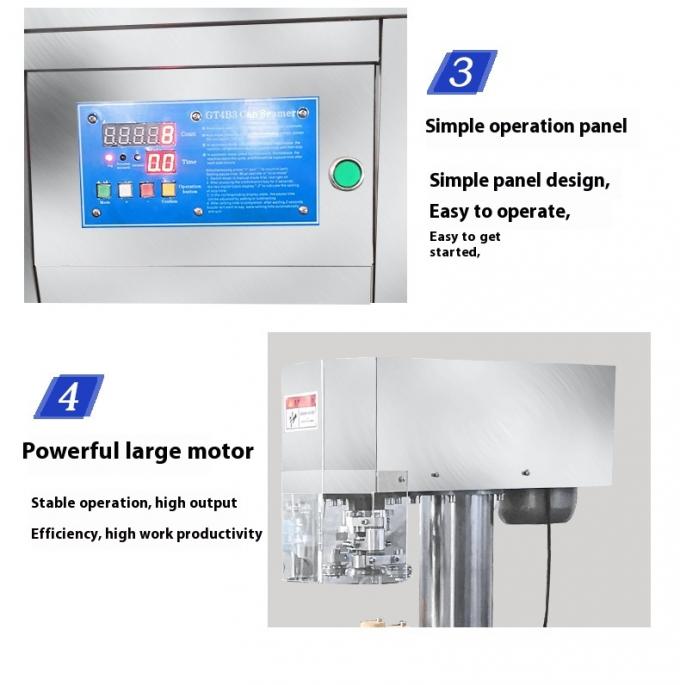 Vertical Tin Can Sealer Commercial Semi-Automatic Can Sealing Machine for Plastic can aluminium can 9