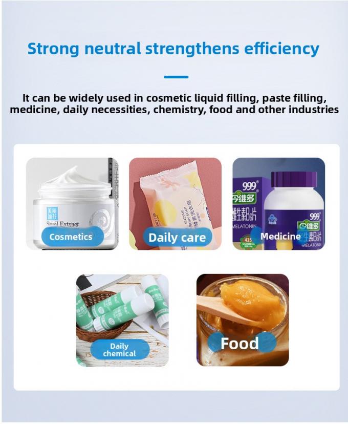 Operasi Mudah Servo Rotor Pompa Otomatis Penuh Mesin Paste Cairan Untuk Madu Kental Cairan Mentega Kecap 5