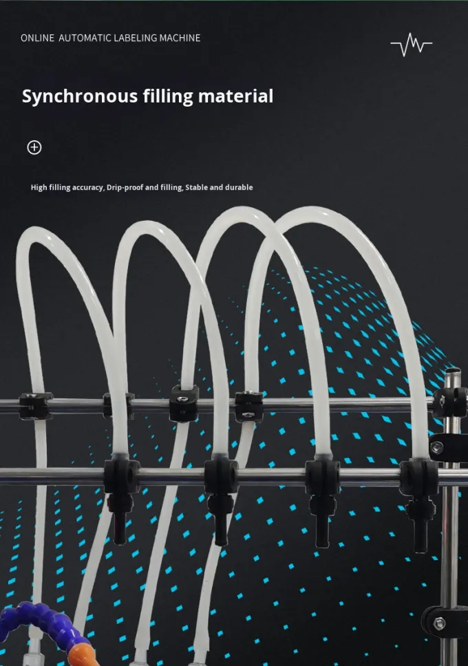 Machine de remplissage de liquide &agrave; pompe magn&eacute;tique automatique &agrave; quatre t&ecirc;tes PET pour petites bouteilles de verre jus de fruits boissons bouteilles de lait Petite remplissage 3