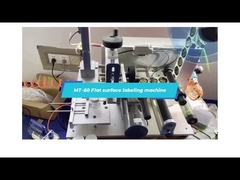 Machine d'étiquetage de surface plate MT-60 de haute précision pour les couvercles de bouteilles