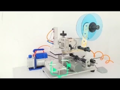 Machine d'étiquetage de bouteilles plates semi-automatique de bonne qualité machine d'emballage avec codeur